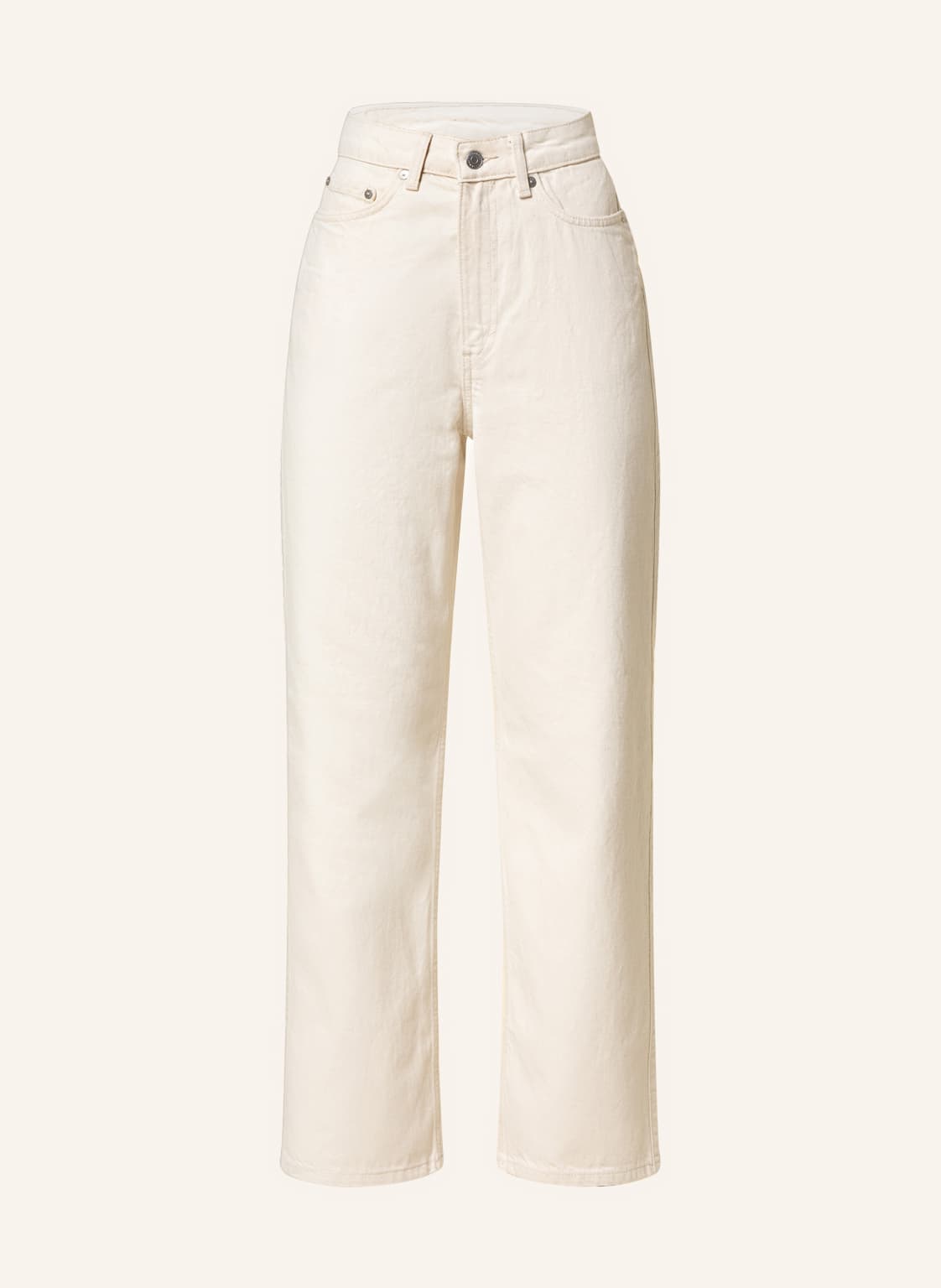 Image of Weekday Straight Jeans Rowe beige