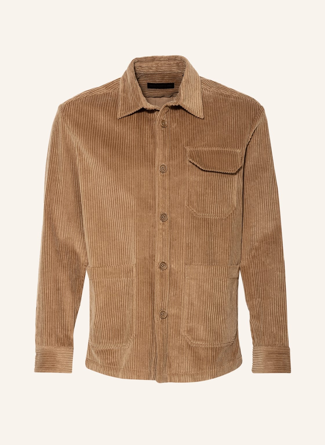 Image of Drykorn Cord-Overshirt Lawee braun