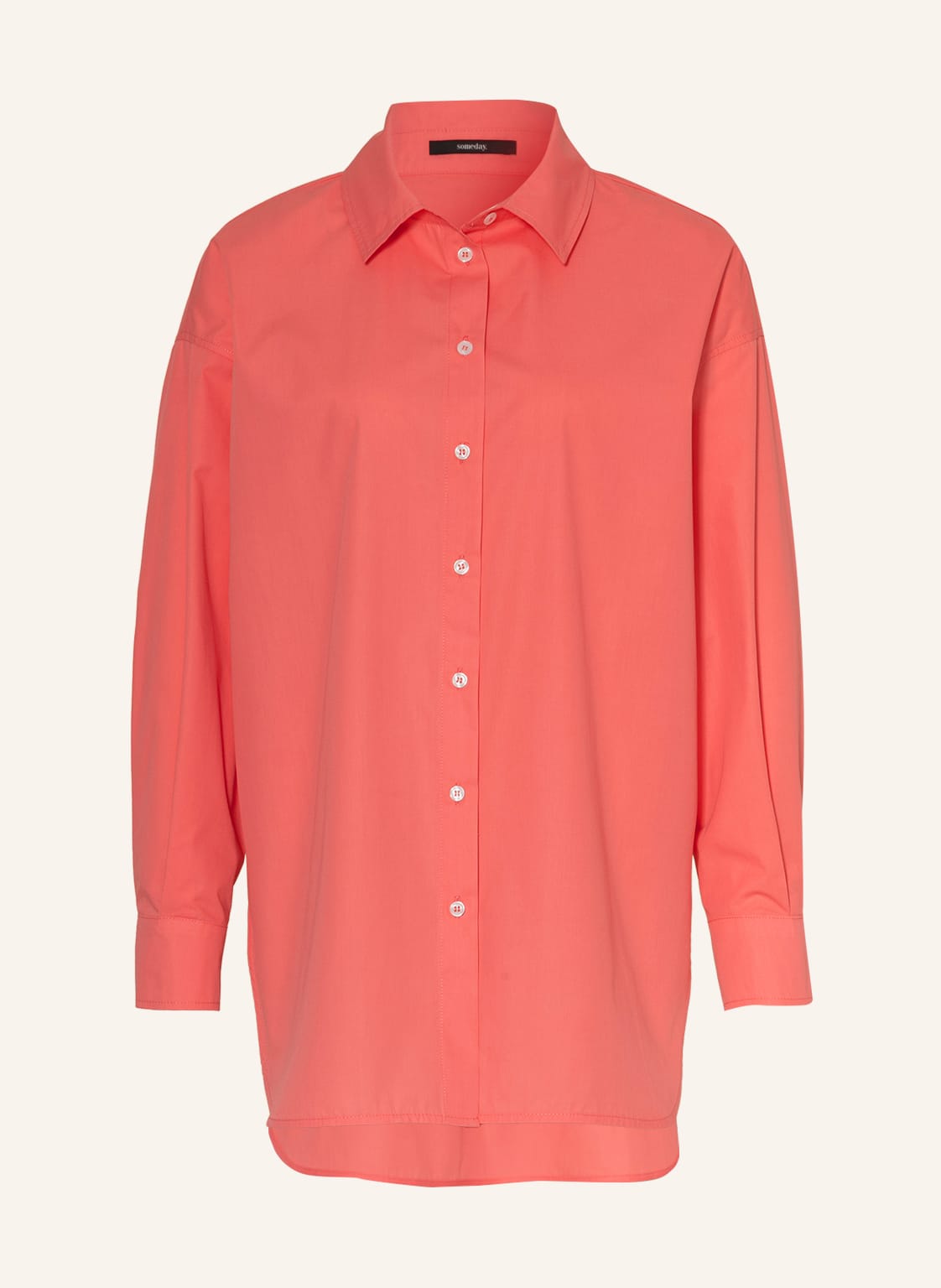 Image of Someday Oversized-Hemdbluse Zolora pink