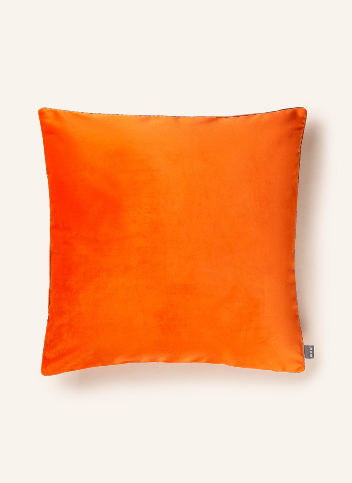 Image of Pad Samt-Dekokissenhülle Elegance orange