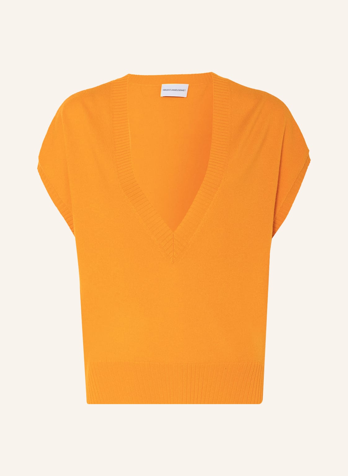 Image of Herzen's Angelegenheit Pullunder Mit Cashmere orange