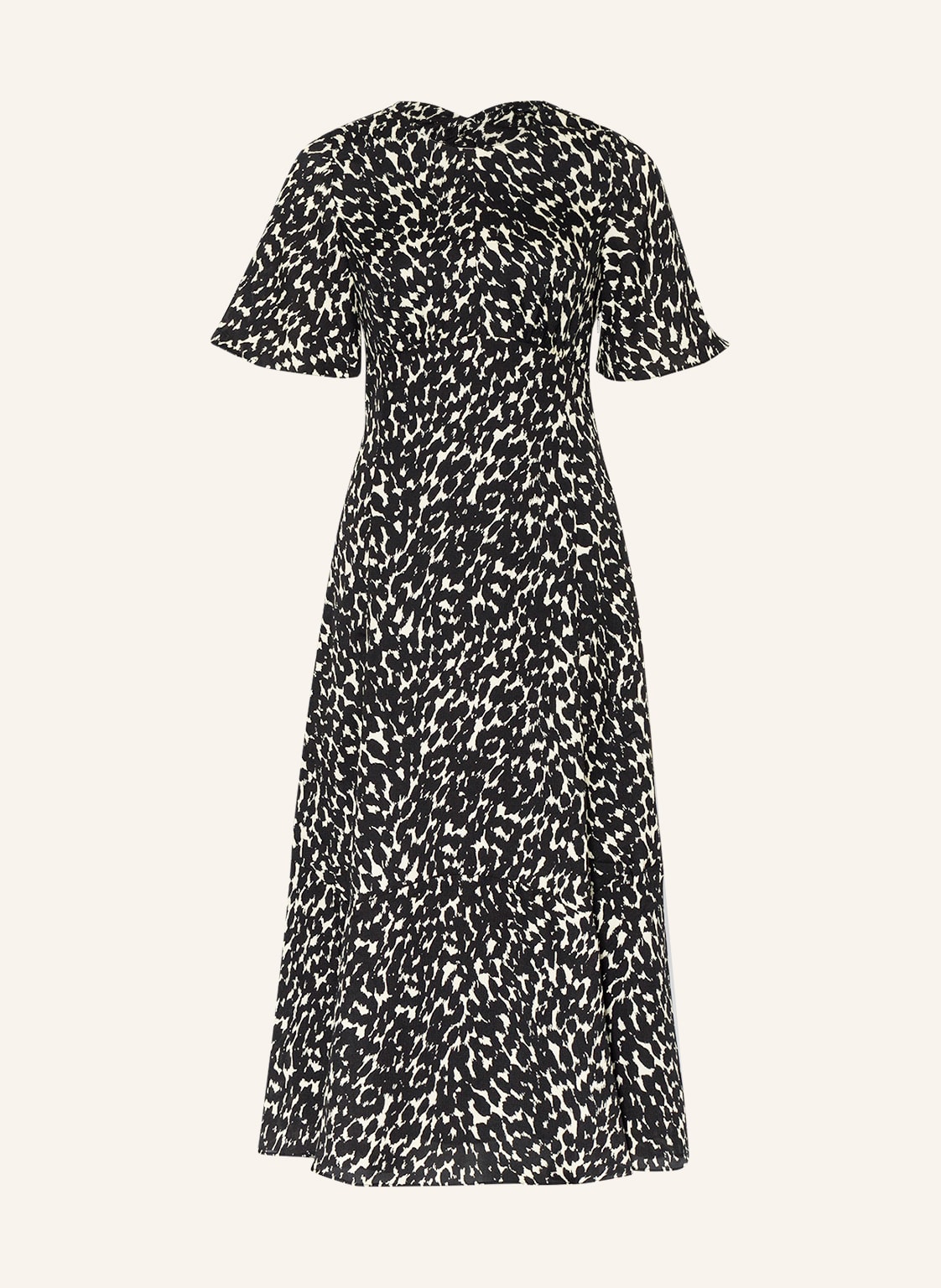 Image of Whistles Kleid Sahara Cat Alana Mit Cut-Out schwarz