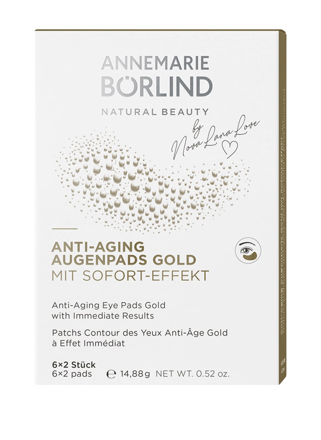 Image of Annemarie Börlind Anti-Aging Augenpads Gold Augenpads mit Sofort-Effekt (6 x 2 Stück)