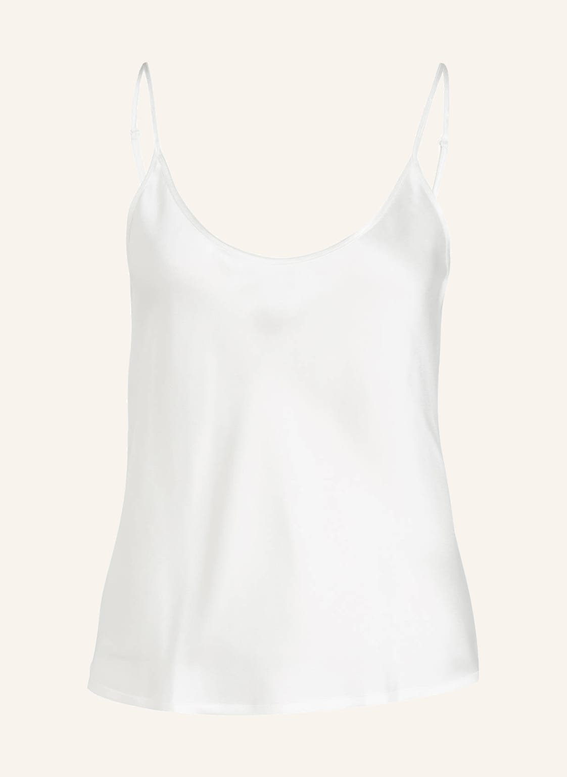 Image of La Perla Schlaftop Silk Aus Seide weiss