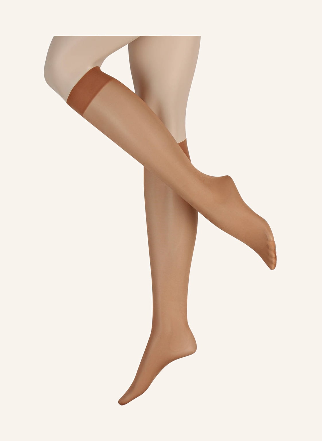 Image of Wolford Fein-Kniestrümpfe Satin Touch beige