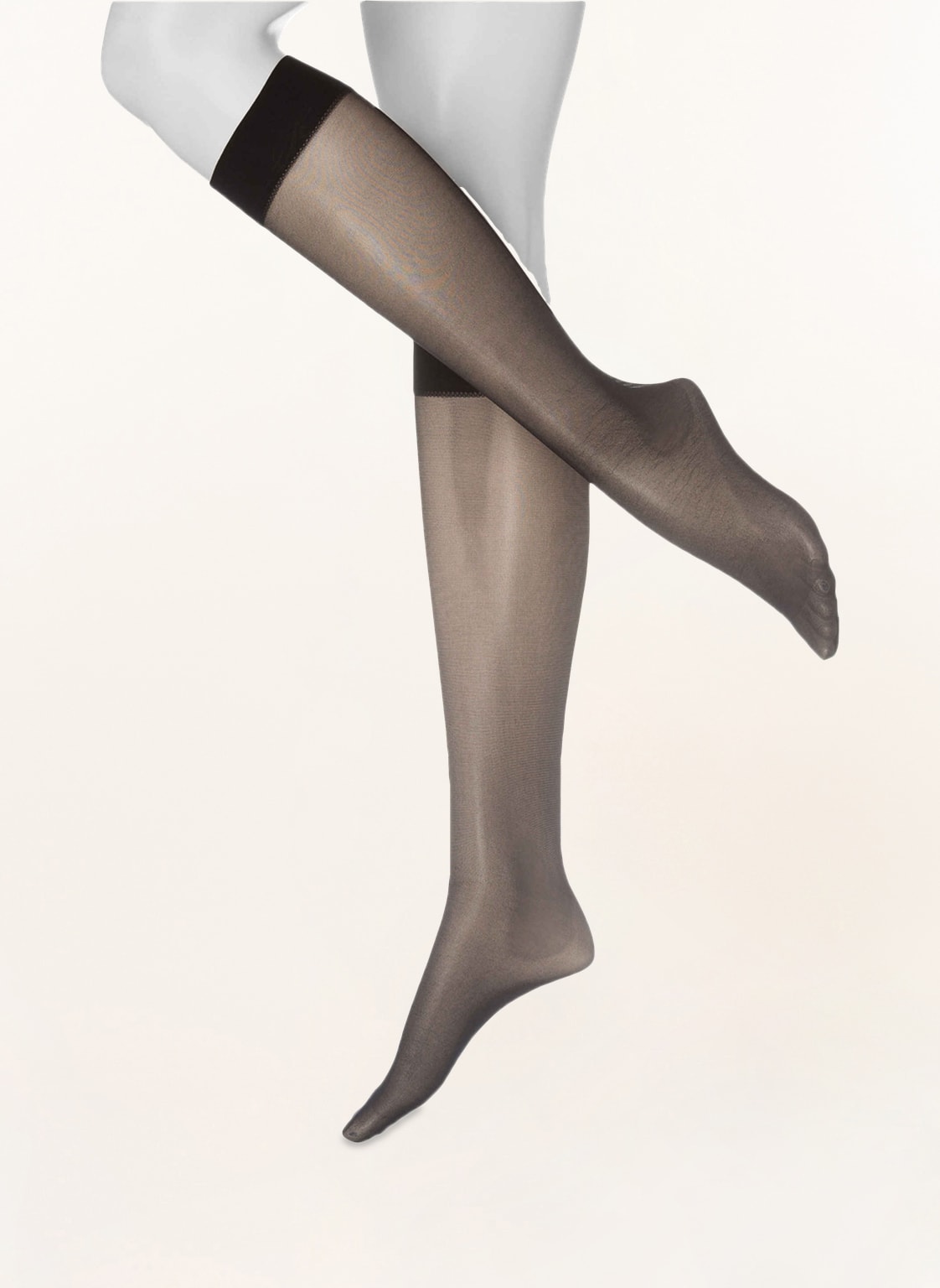 Image of Wolford 3er-Pack Fein-Kniestrümpfe Satin Touch schwarz