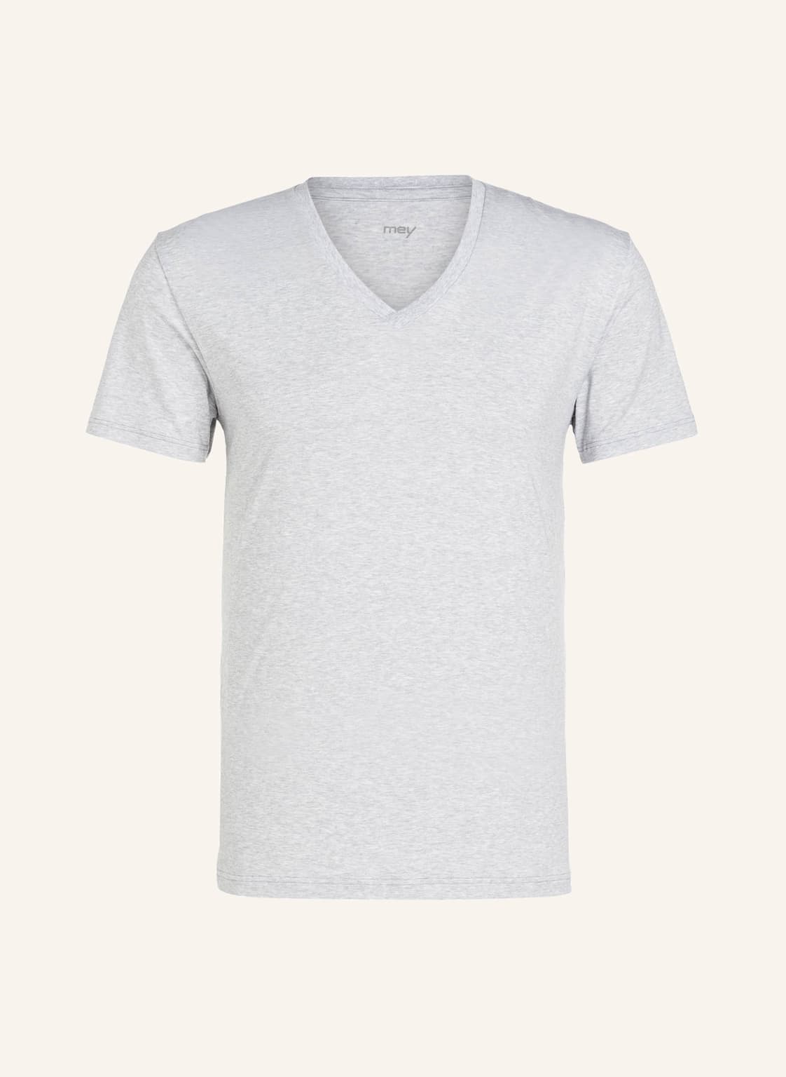 Image of Mey V-Shirt Serie Dry Cotton grau