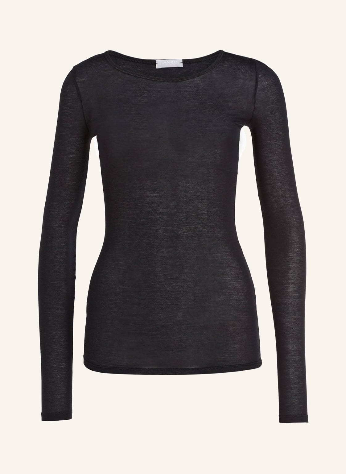 Image of Hanro Longsleeve Ultralight schwarz