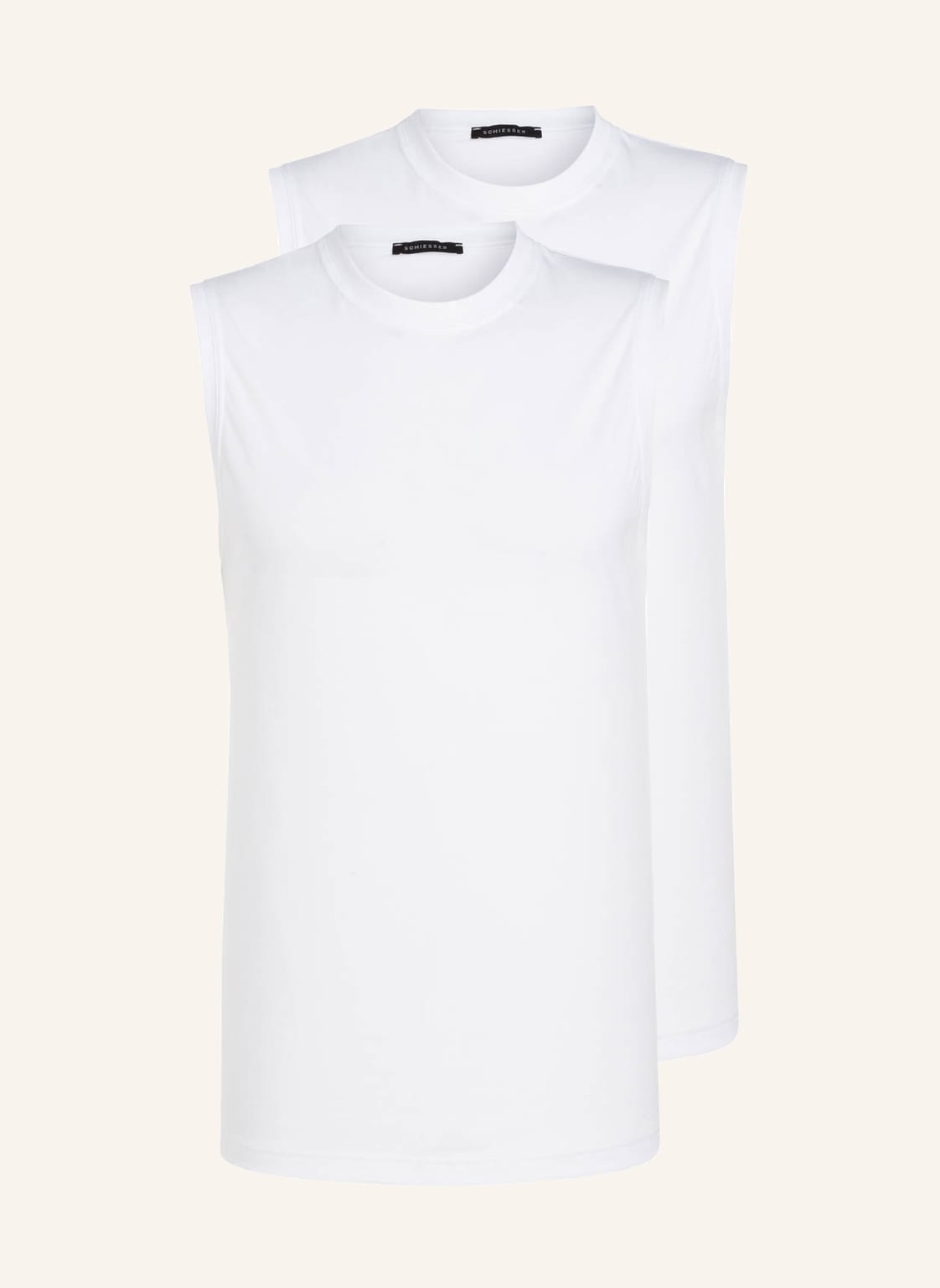 Image of Schiesser 2er-Pack Unterhemden weiss