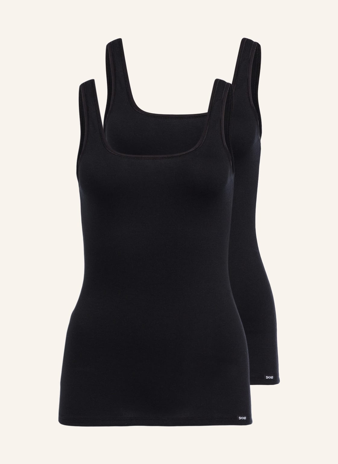 Image of Skiny 2er-Pack Tops Advantage Cotton schwarz