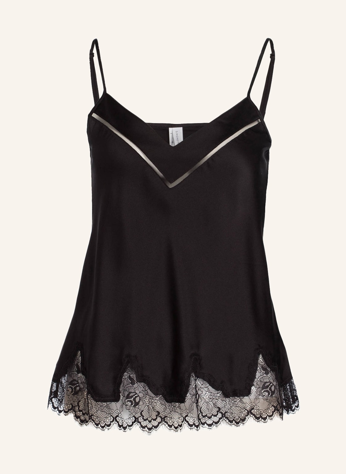 Image of Simone Pérèle Schlaftop Nocturne Aus Seide schwarz