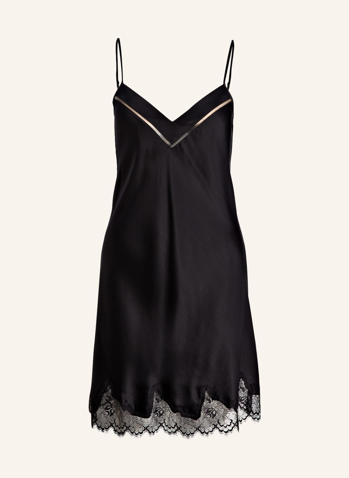 Image of Simone Pérèle Negligé Nocturne Aus Seide schwarz