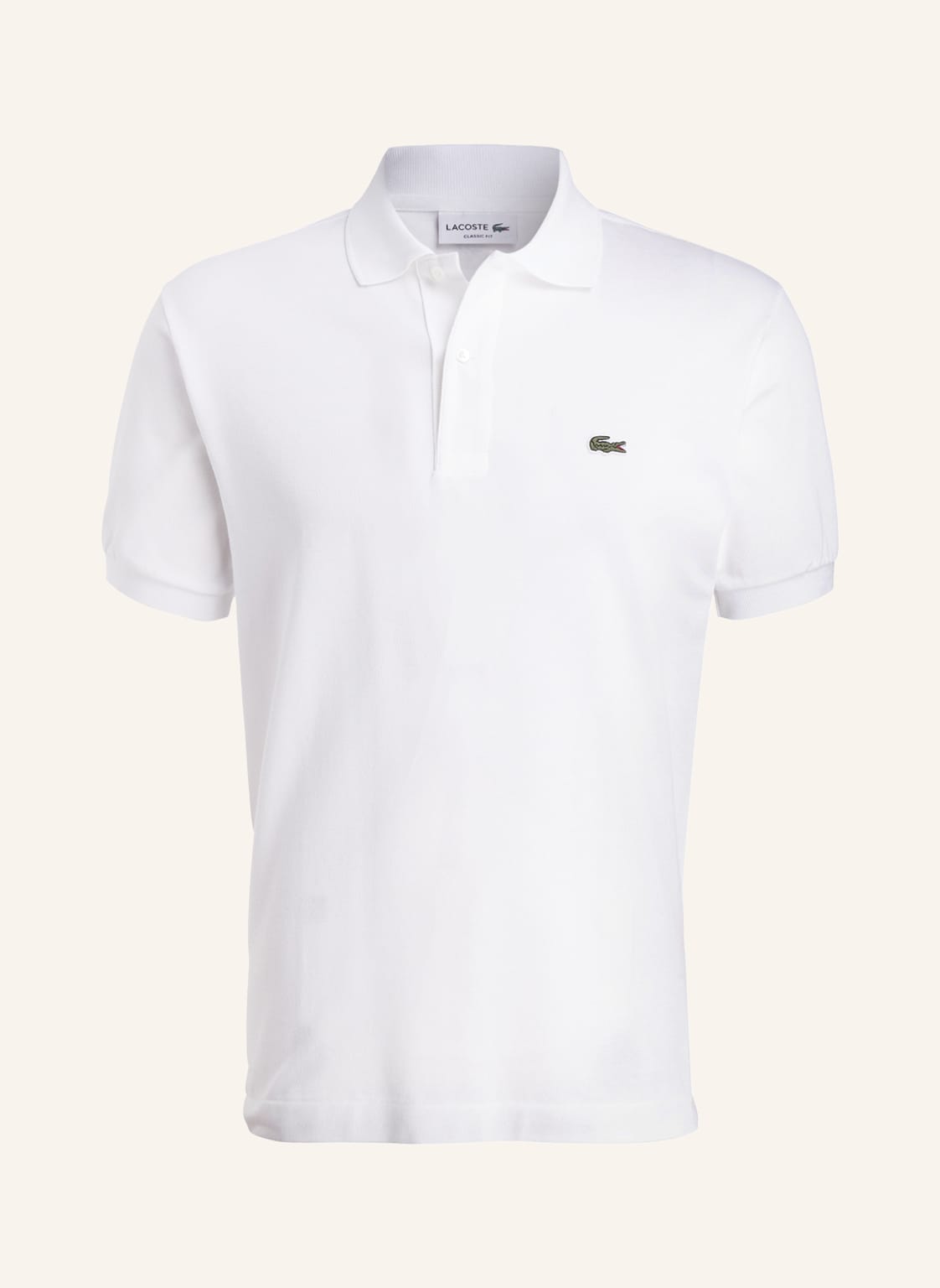 Image of Lacoste Piqué-Poloshirt Classic Fit weiss