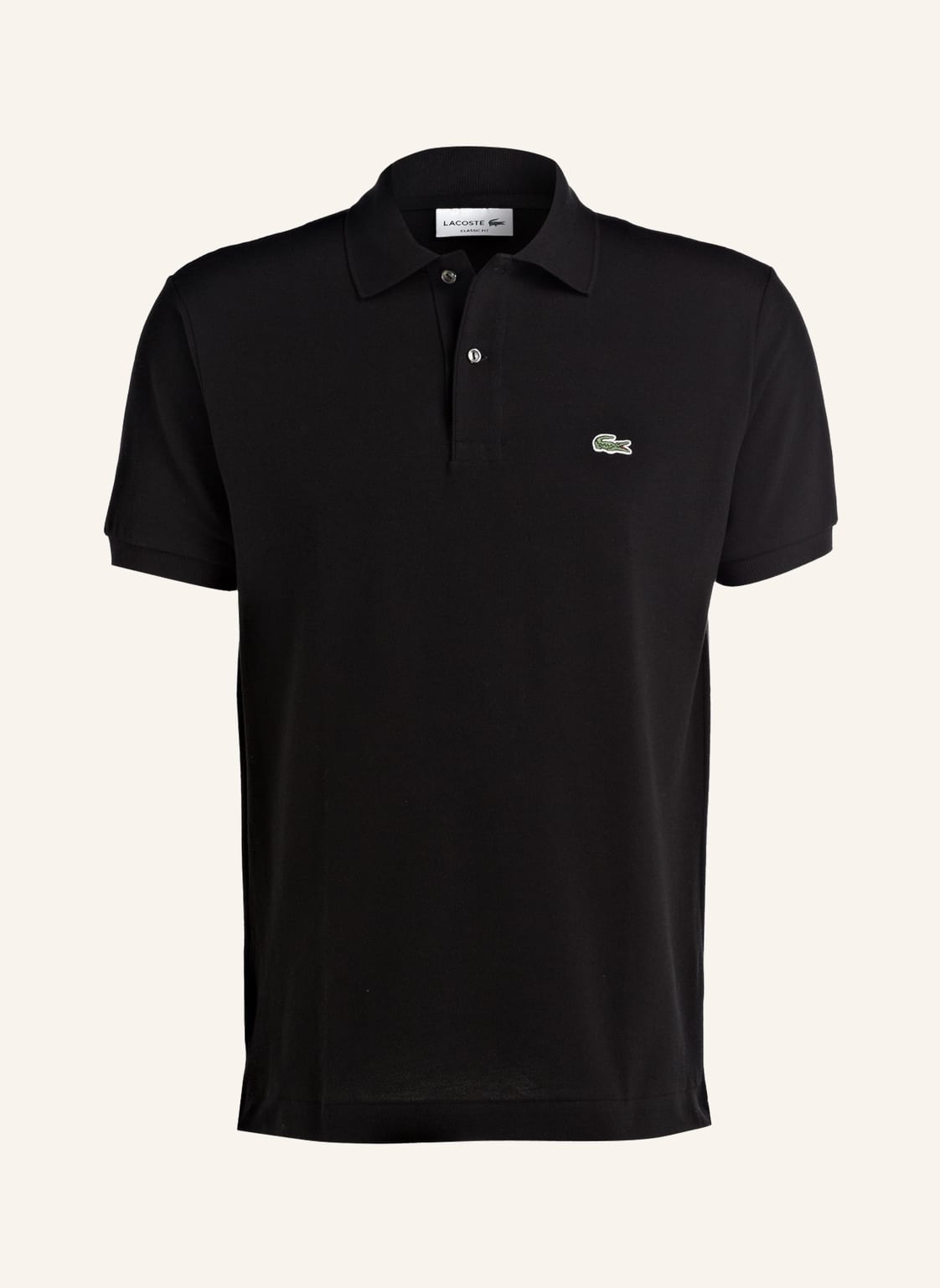 Image of Lacoste Piqué-Poloshirt Classic Fit schwarz