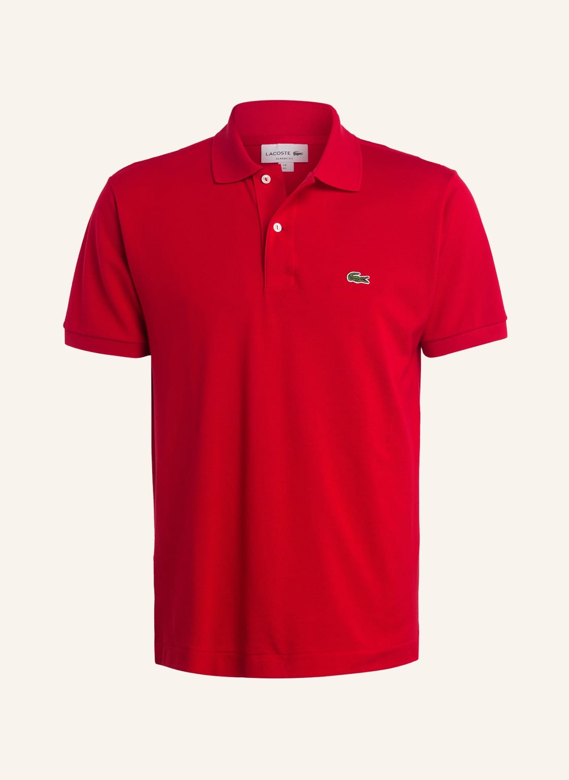 Image of Lacoste Piqué-Poloshirt Classic Fit rot