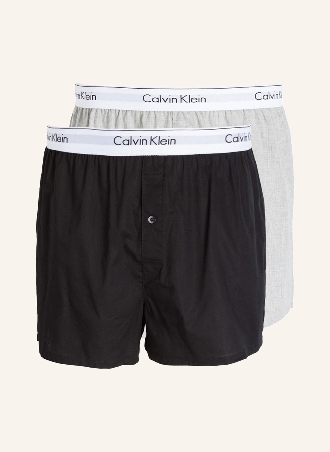 Image of Calvin Klein 2er-Pack Web-Boxershorts schwarz
