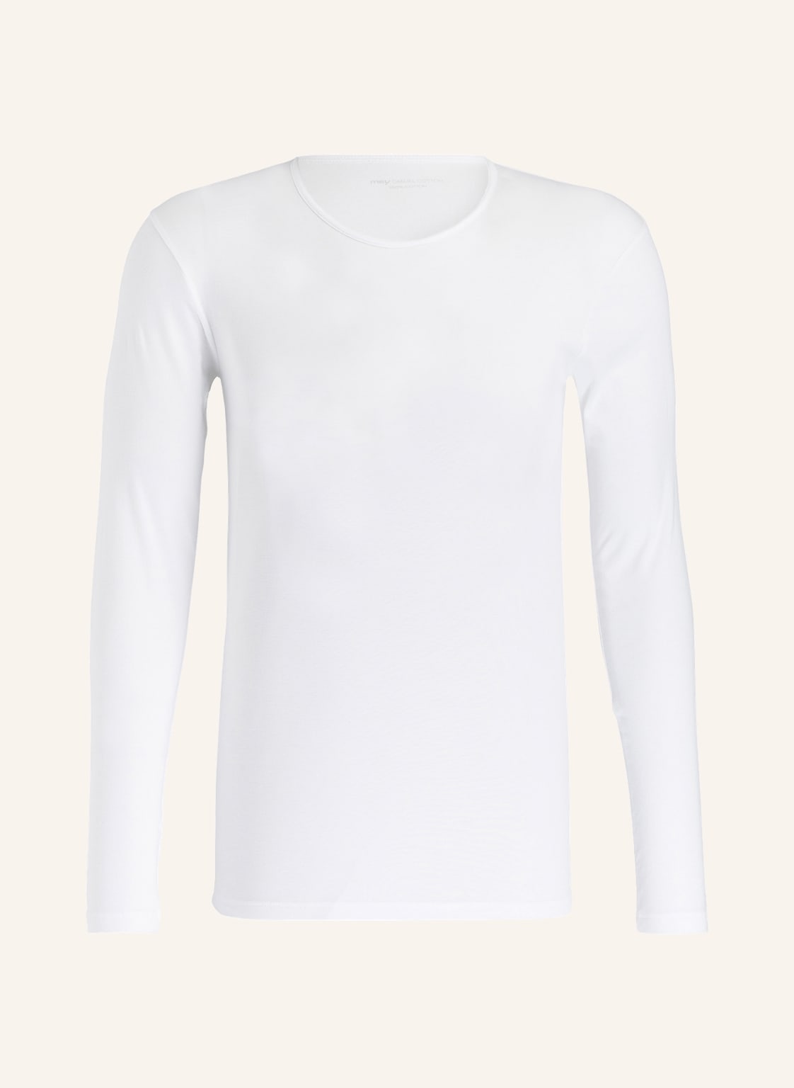 Image of Mey Longsleeve Serie Casual Cotton weiss