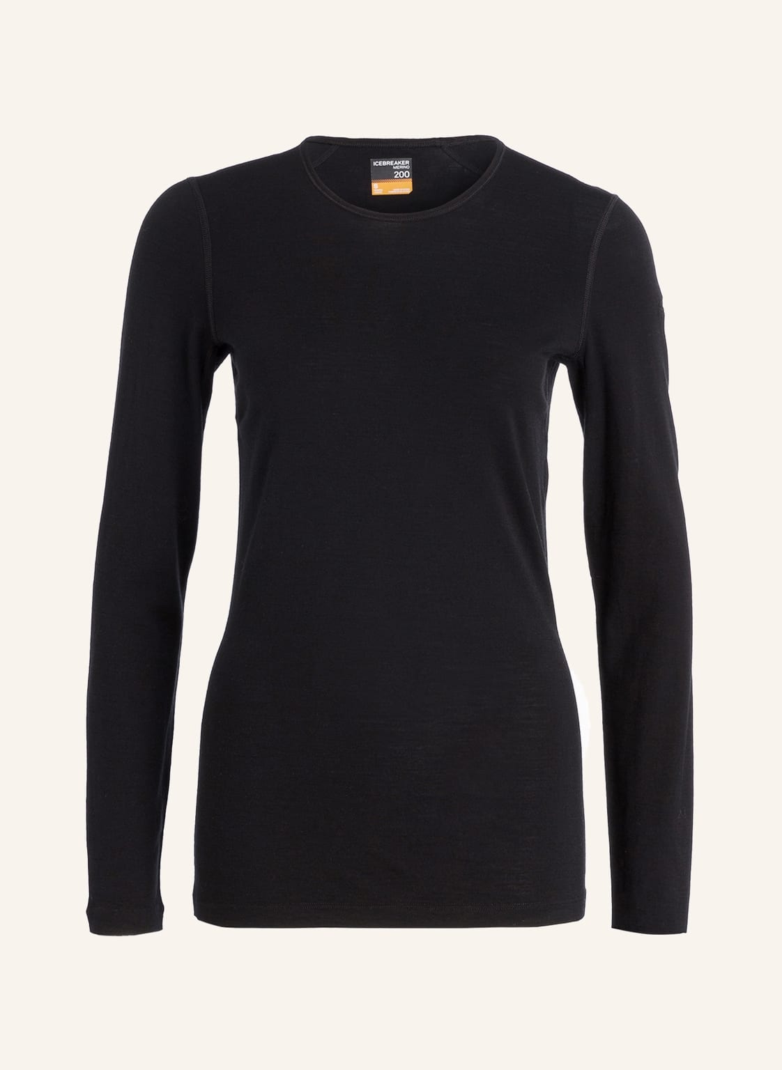 Image of Icebreaker Funktionswäsche-Shirt 200 Oasis Aus Merinowolle schwarz