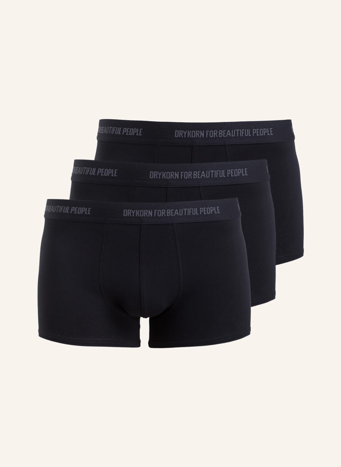 Image of Drykorn 3er-Pack Boxershorts Corbin schwarz