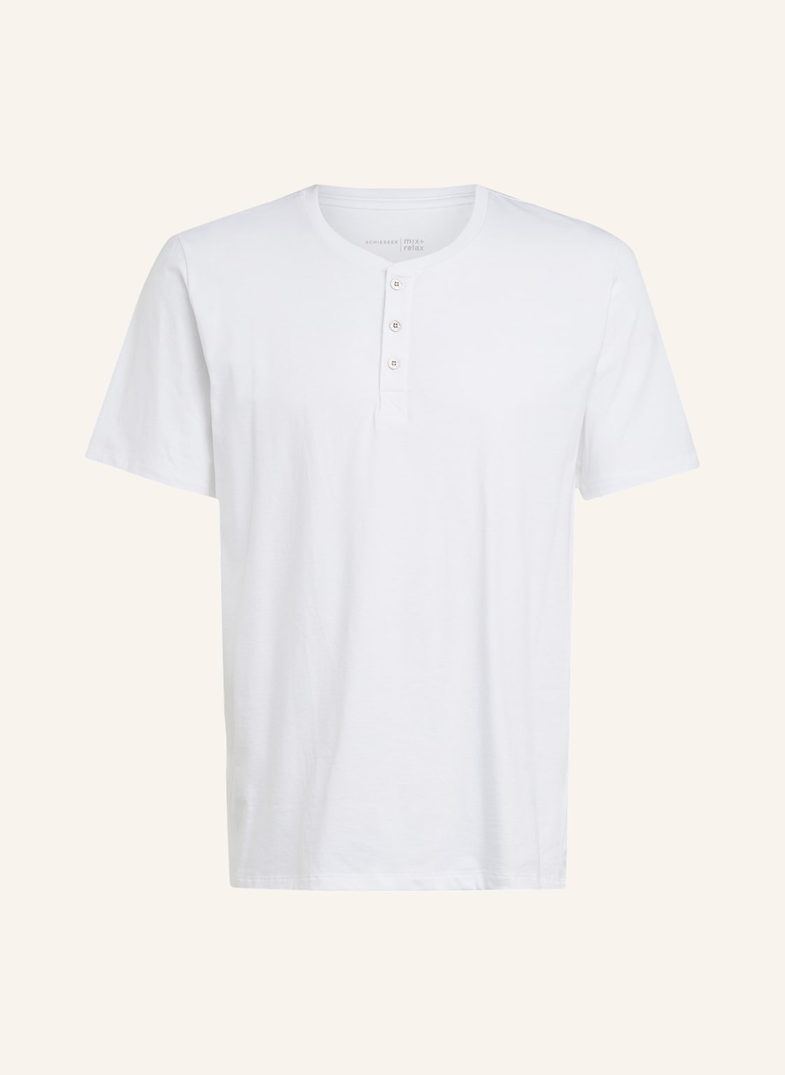 Image of Schiesser Schlafshirt Mix+Relax weiss