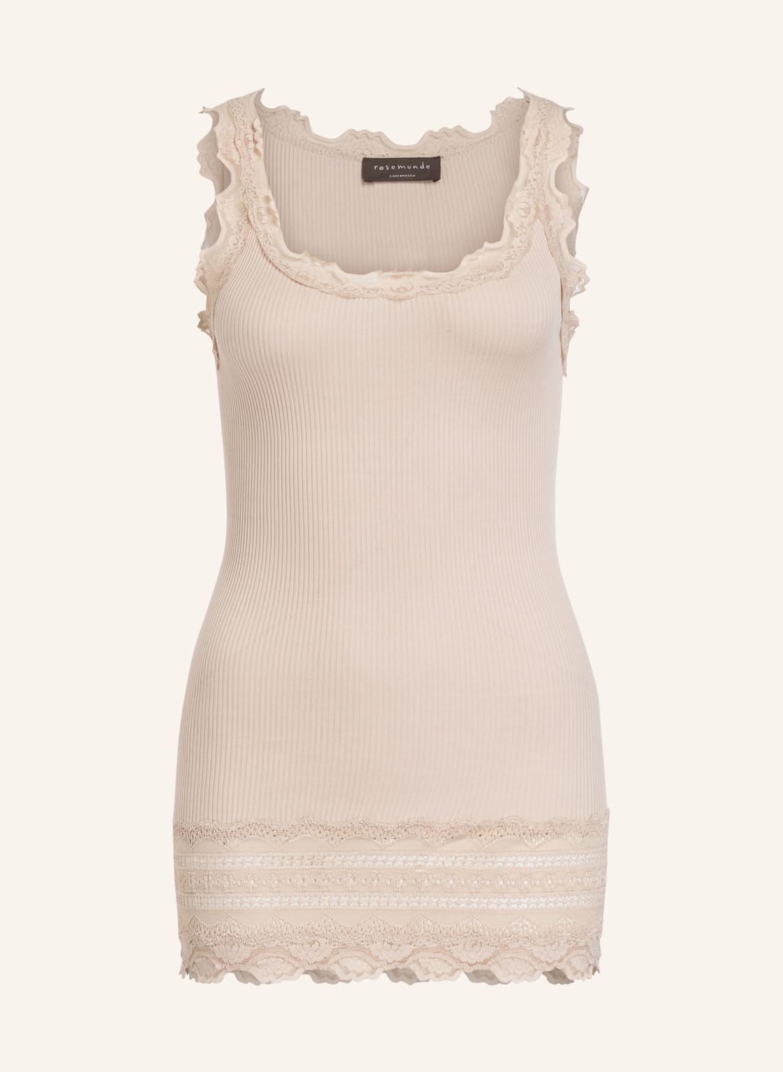 Image of Rosemunde Top Mit Seide beige