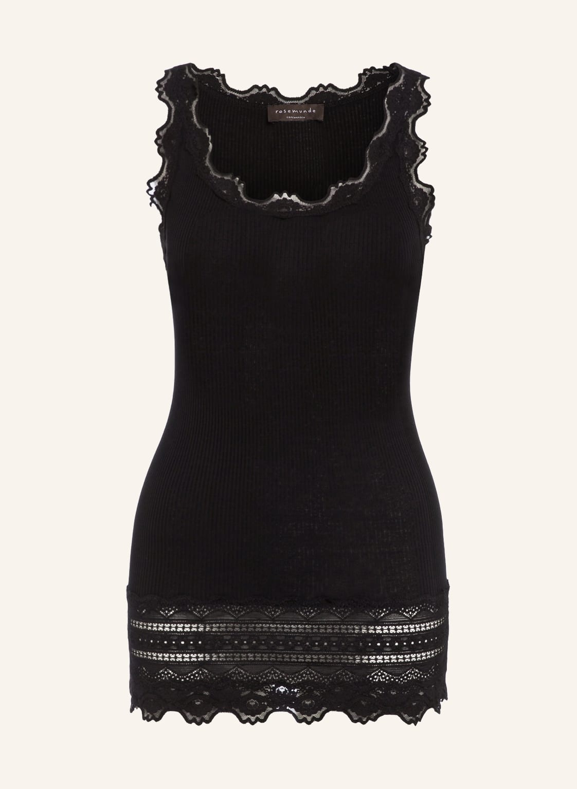 Image of Rosemunde Top Mit Seide schwarz