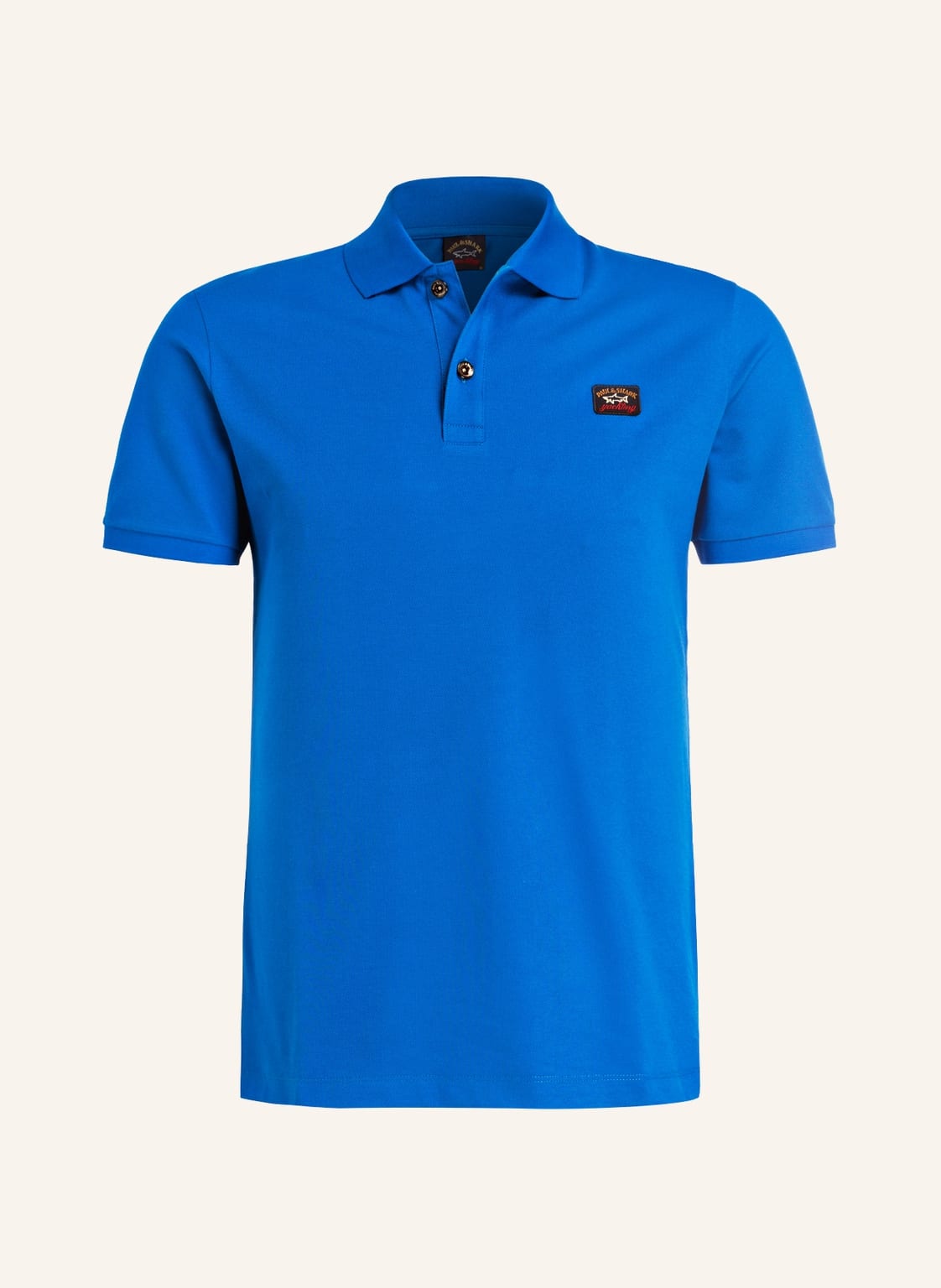 Image of Paul & Shark Piqué-Poloshirt blau