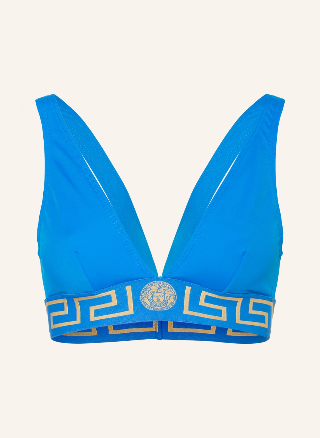 Image of Versace Triangel-Bikini-Top blau