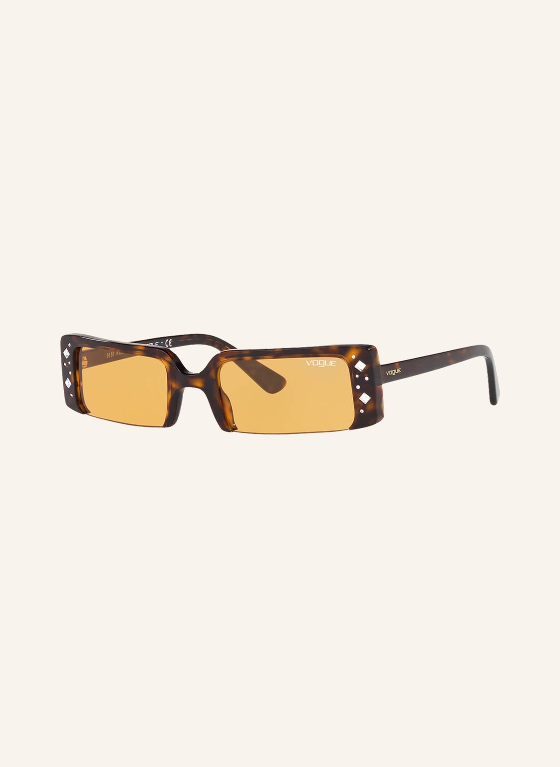 Image of Vogue Sonnenbrille 0Vo5280Sb Mit Schmucksteinbesatz braun