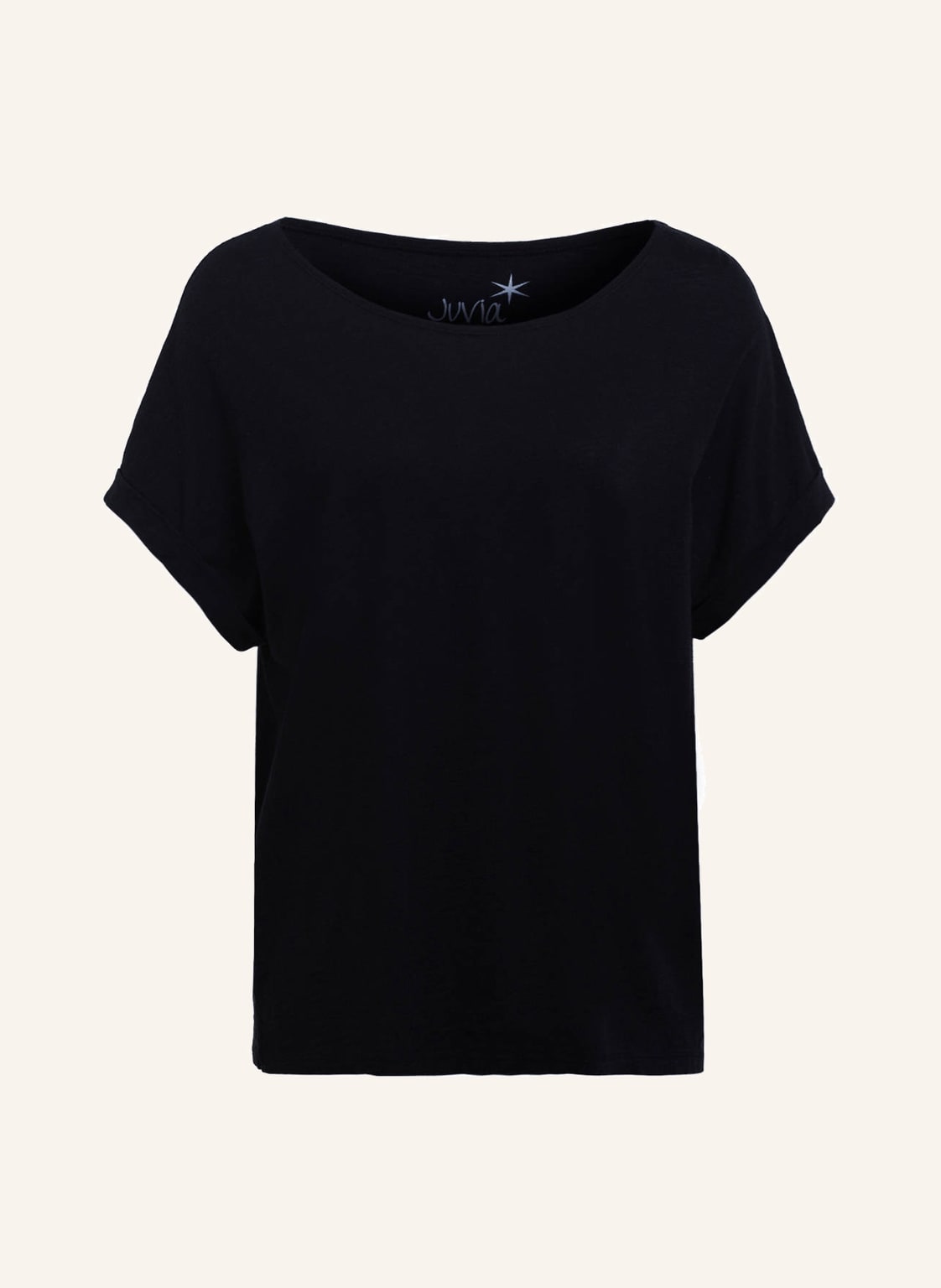 Image of Juvia T-Shirt Slub schwarz