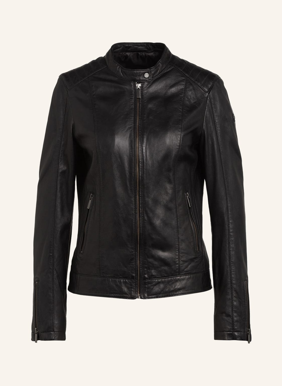 Image of Milestone Lederjacke Jette schwarz