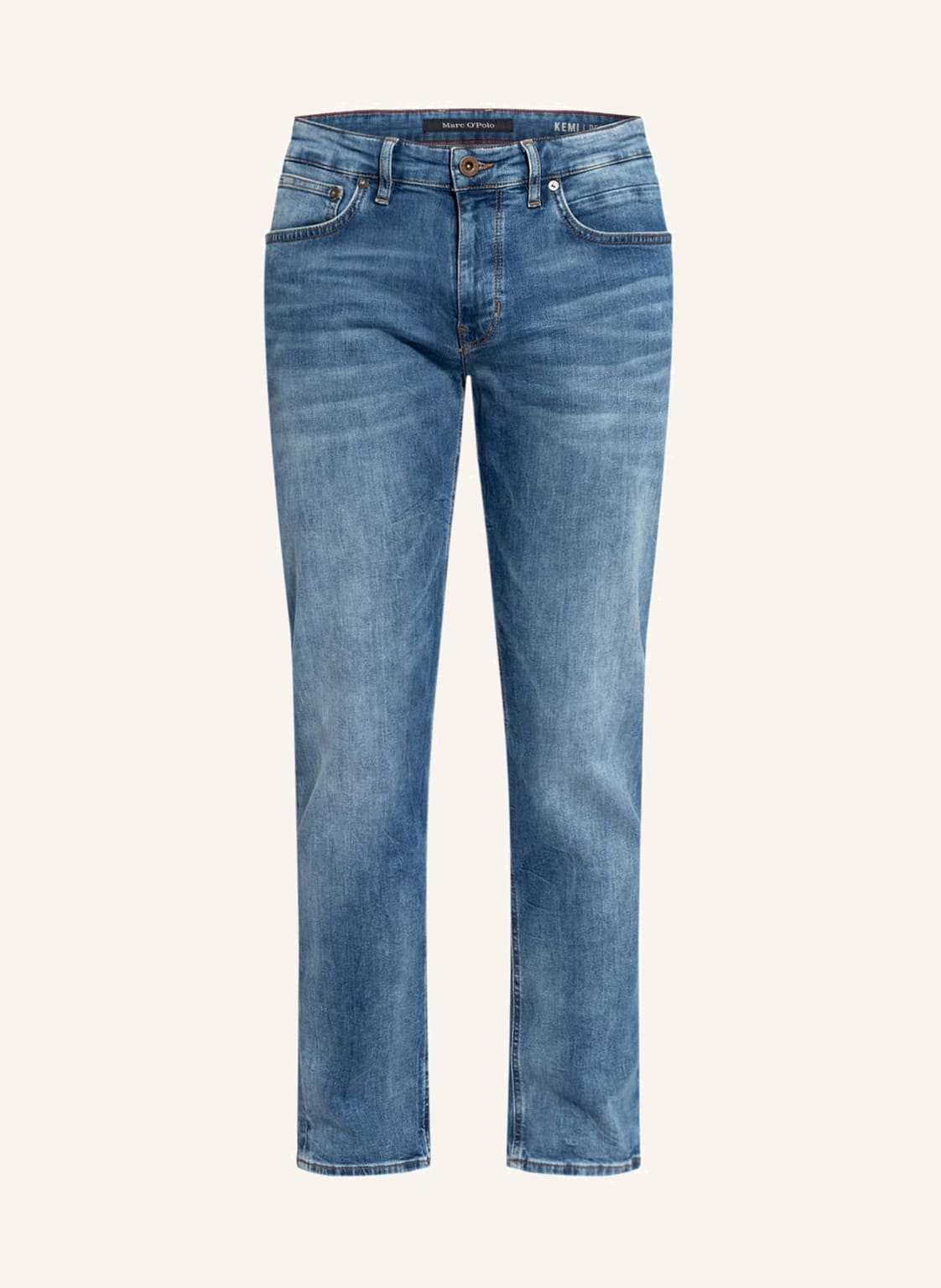 Image of Marc O'polo Jeans Regular Fit Mit Verkürzter Beinlänge blau