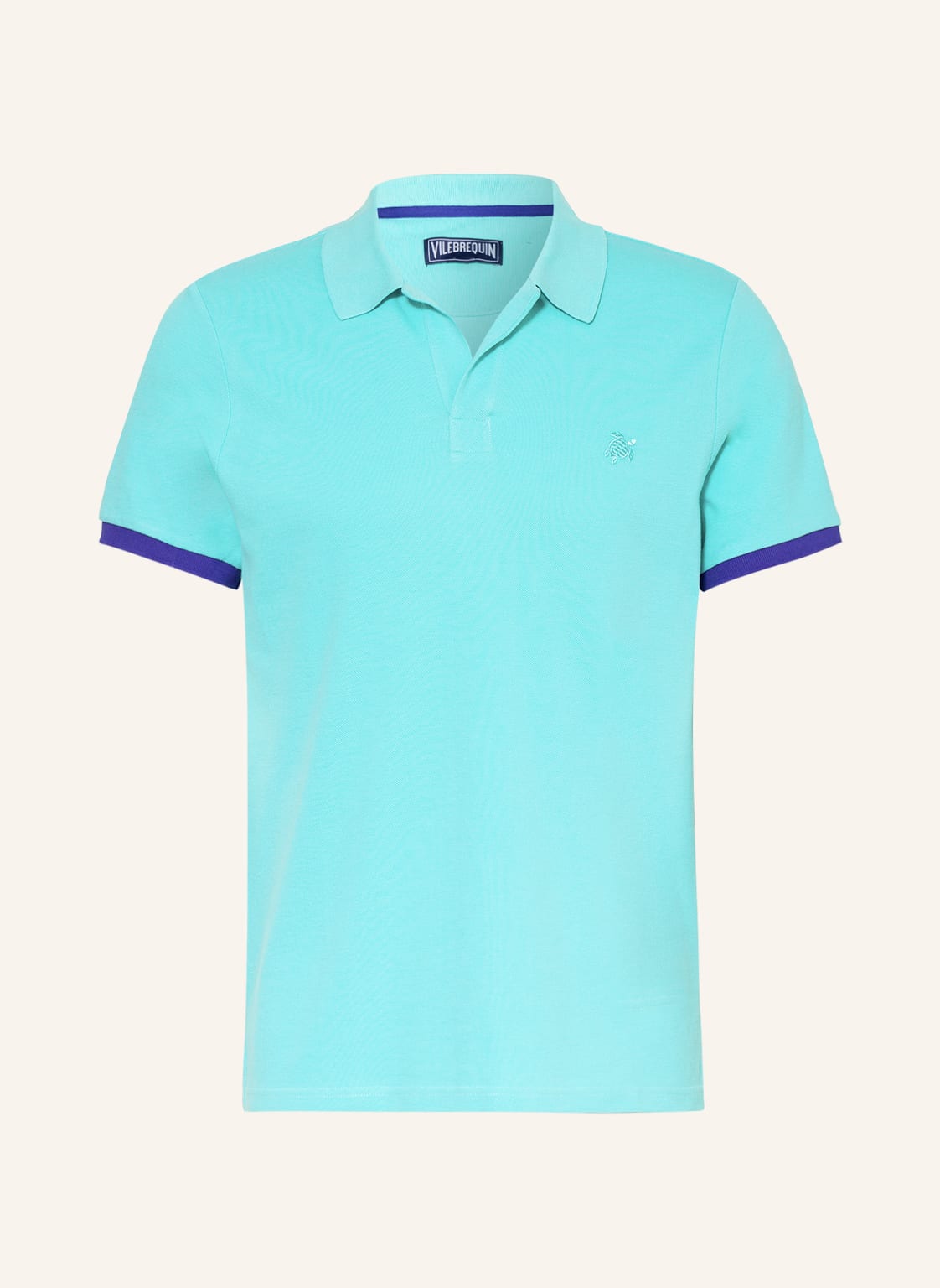 Image of Vilebrequin Piqué-Poloshirt blau