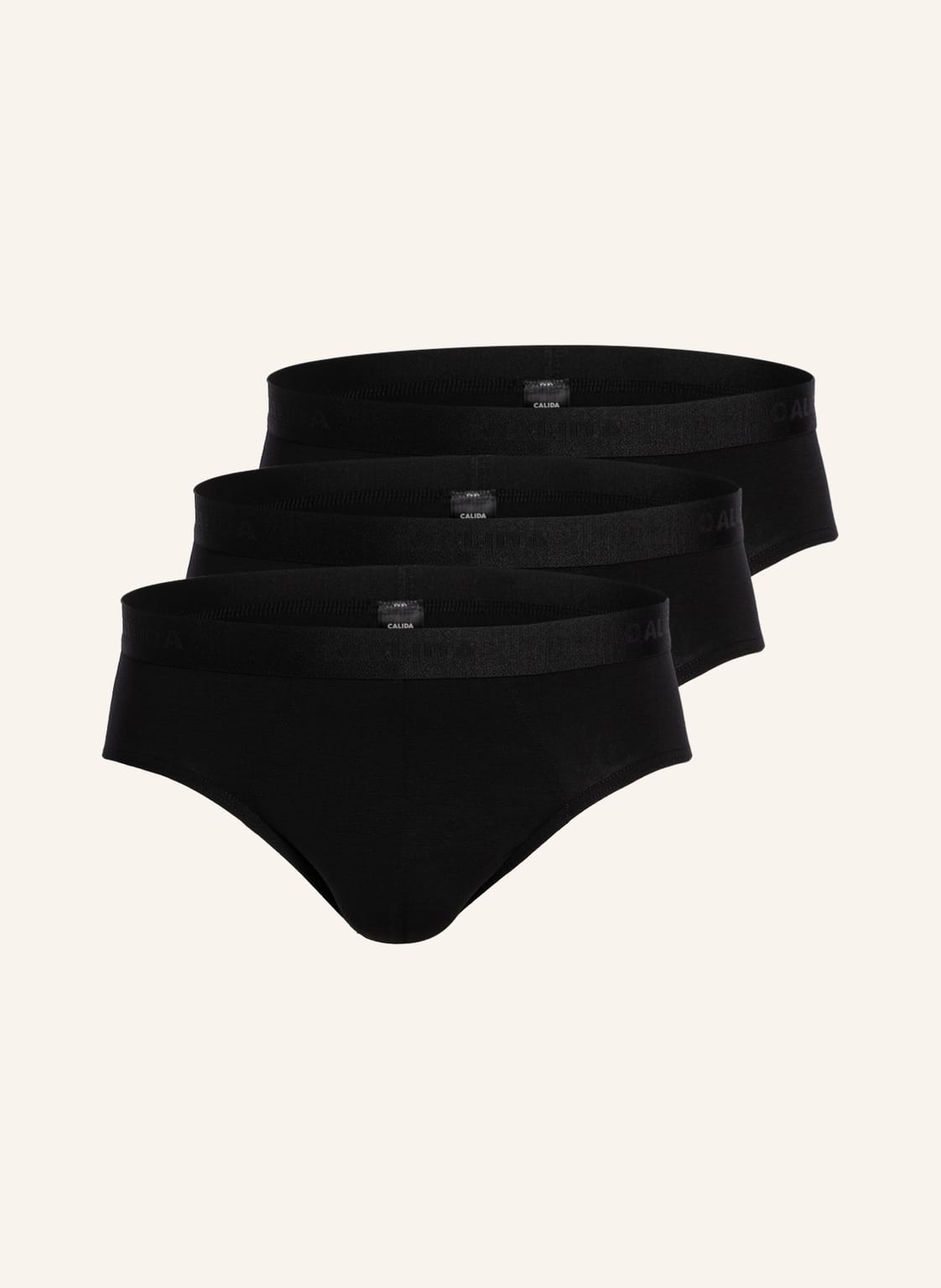 Image of Calida 3er-Pack Slips Natural Benefit schwarz