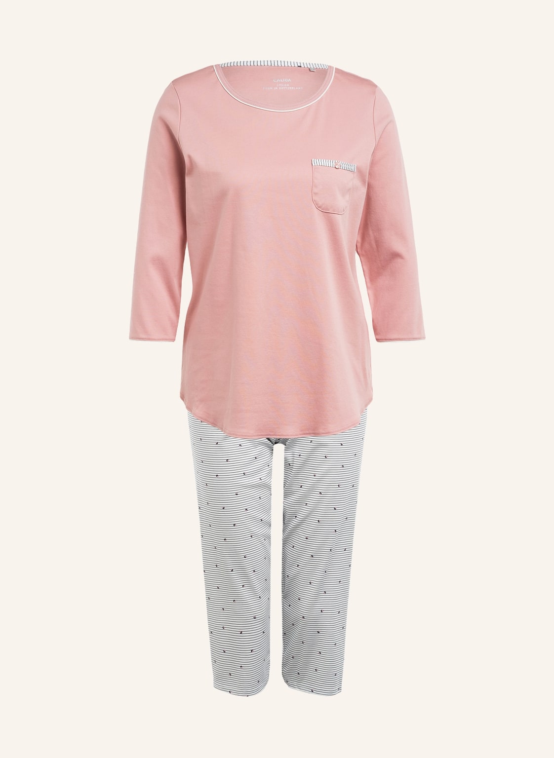 Image of Calida 3/4-Schlafanzug Sweet Dreams rosa