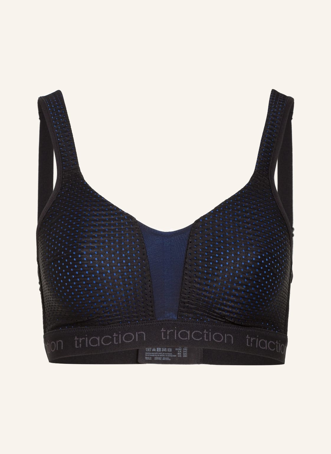 Triumph Sport-Bh Triaction Energy Lite Mit Mesh schwarz