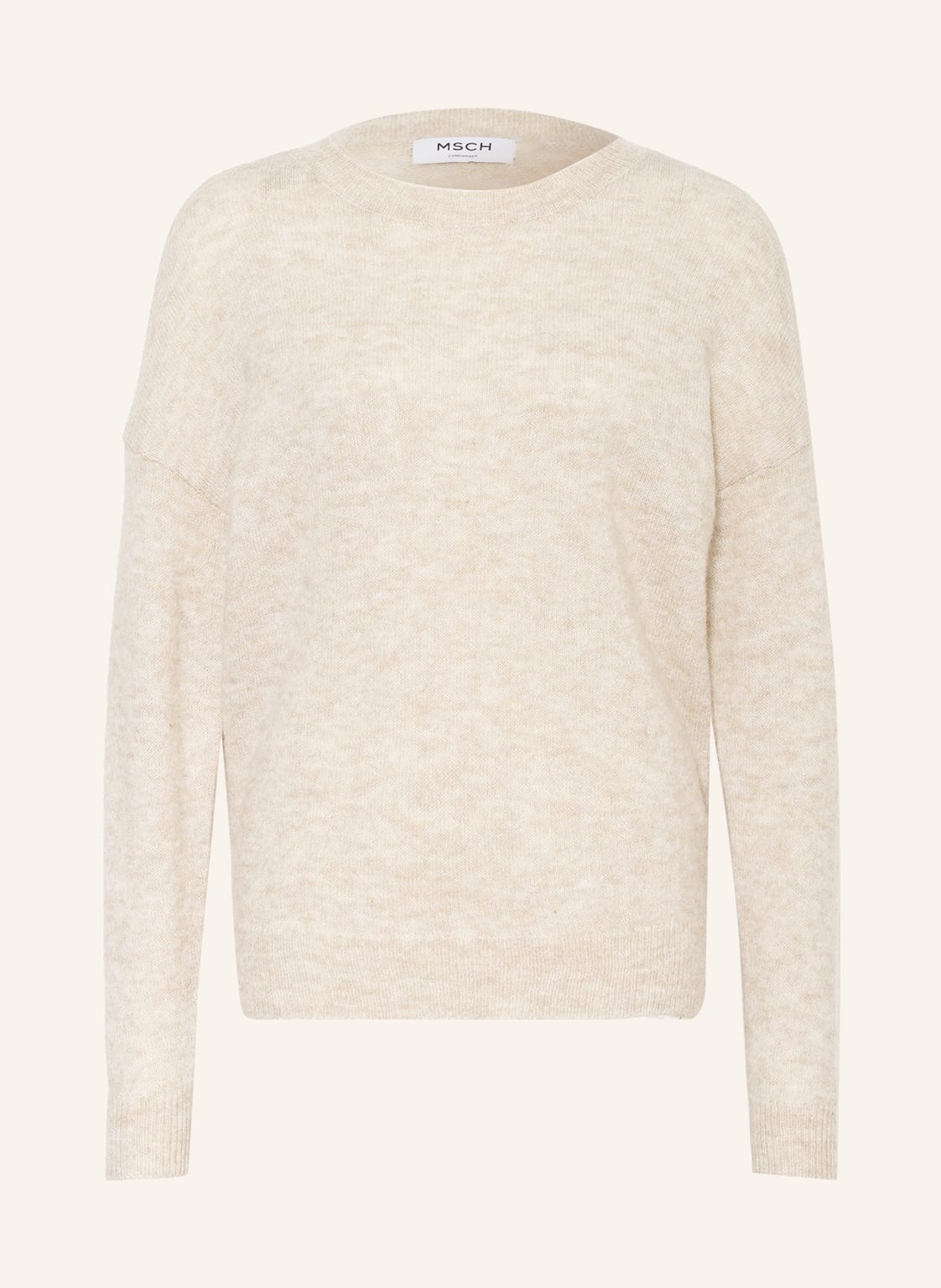 Image of Moss Copenhagen Pullover Femme Mit Mohair beige