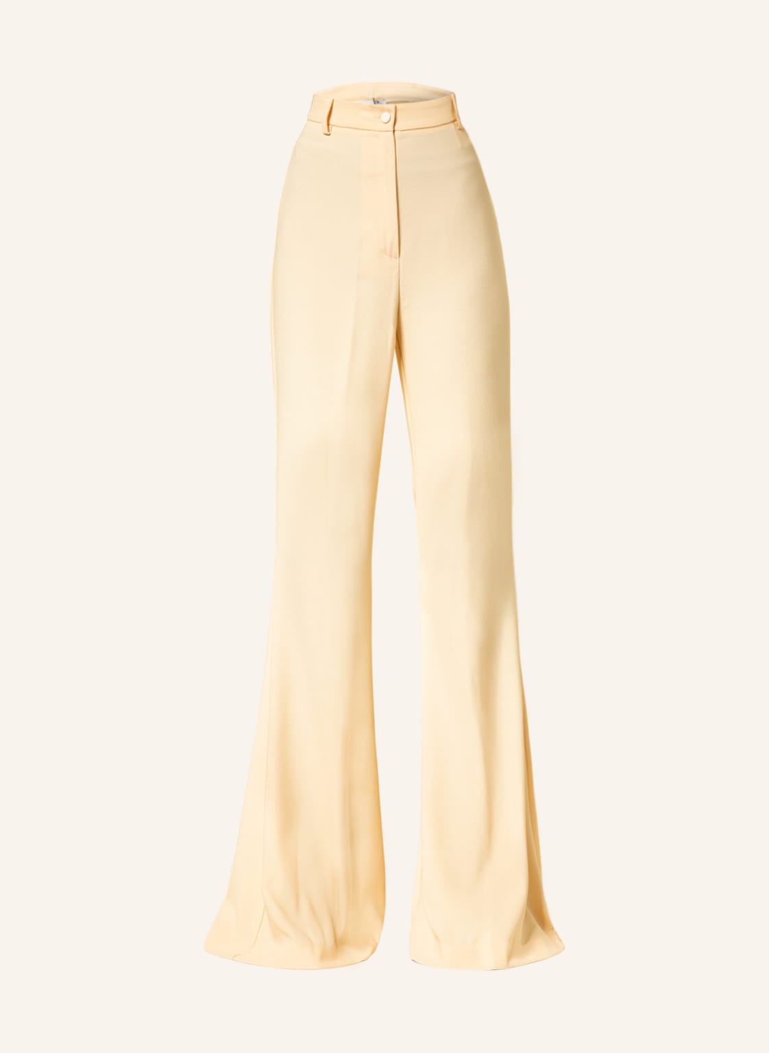 Image of Hebe Studio Bootcut-Hose Bianca beige