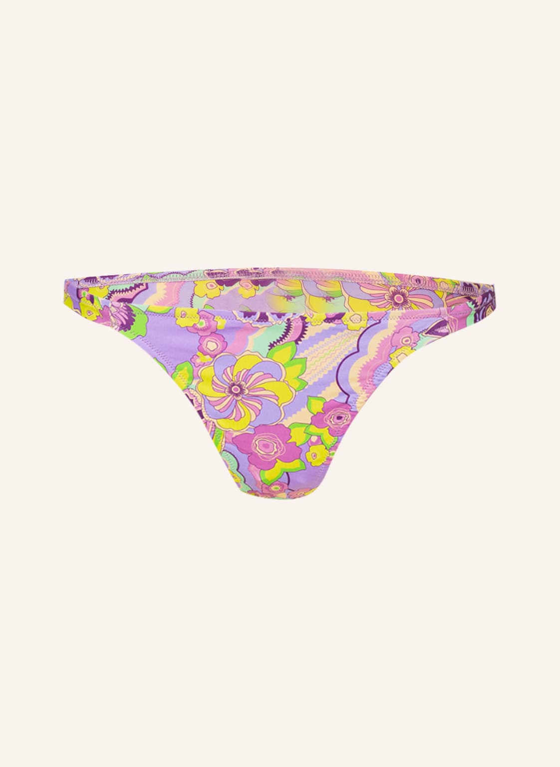 Image of Vilebrequin Brazilian-Bikini-Hose Rainbow Flowers violett