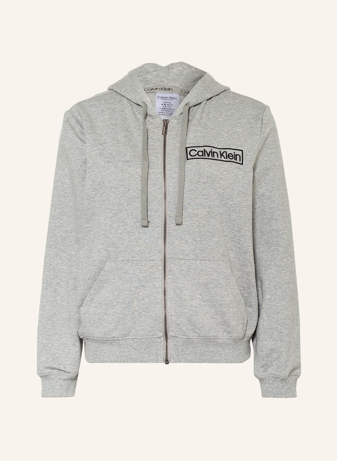 Image of Calvin Klein Lounge-Sweatjacke Reimagined Heritage grau