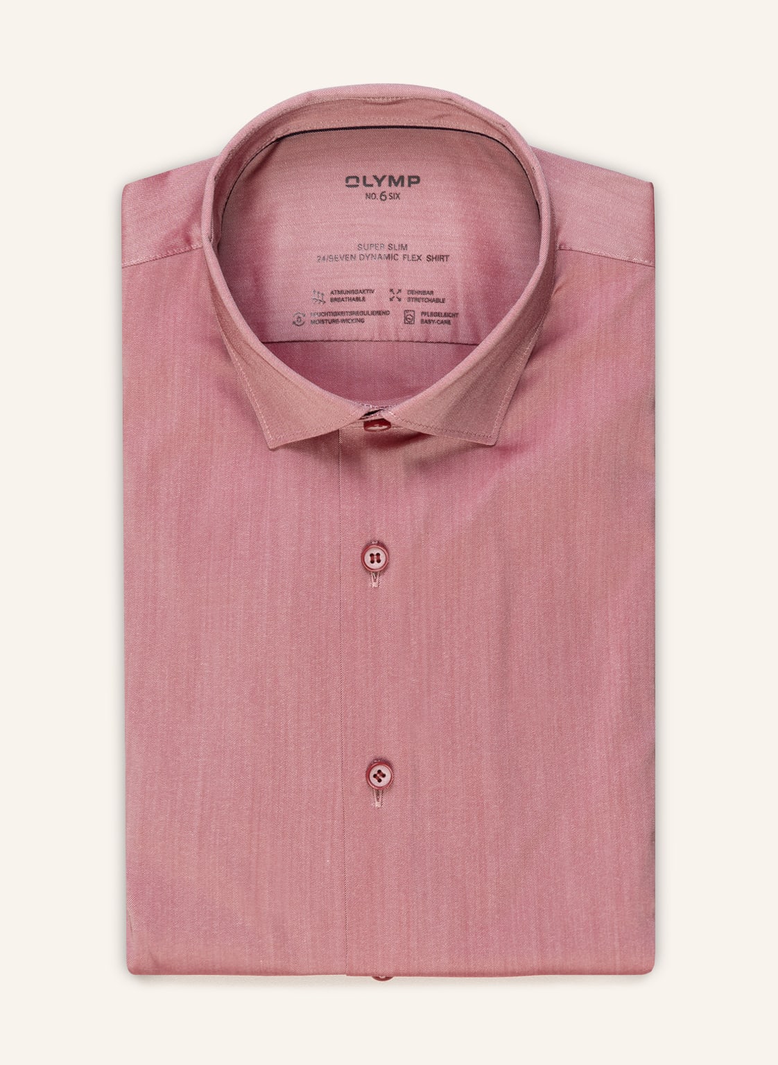 Image of Olymp Hemd No. Six Super Slim rot