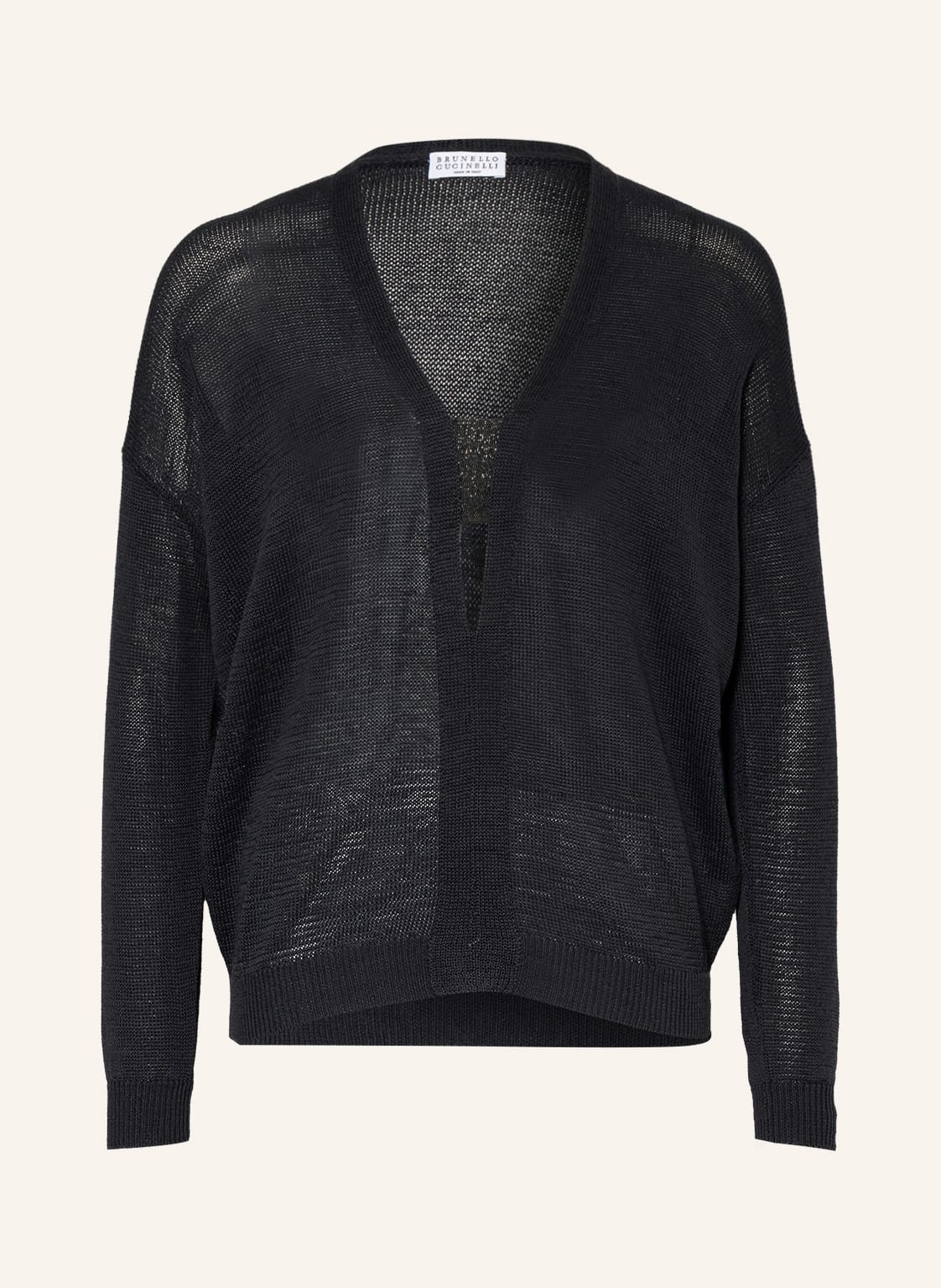 Image of Brunello Cucinelli Pullover Mit Schmucksteinen schwarz