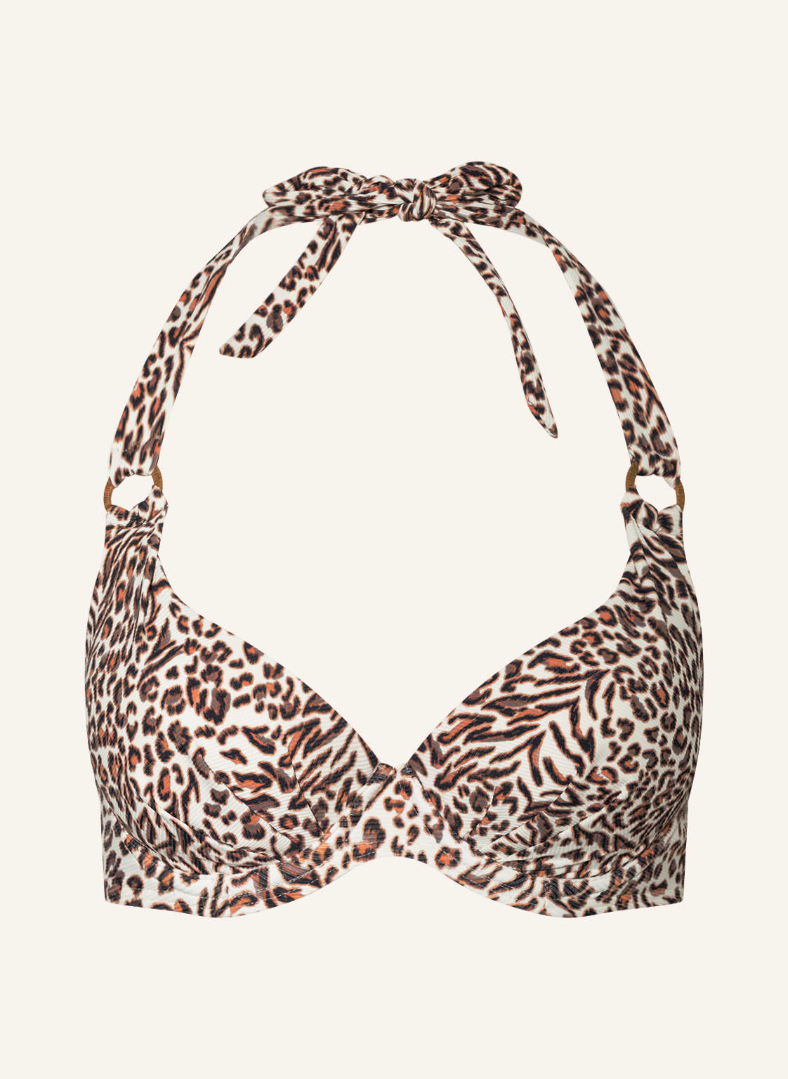 Image of Cyell Bügel-Bikini-Top Leopard Love beige