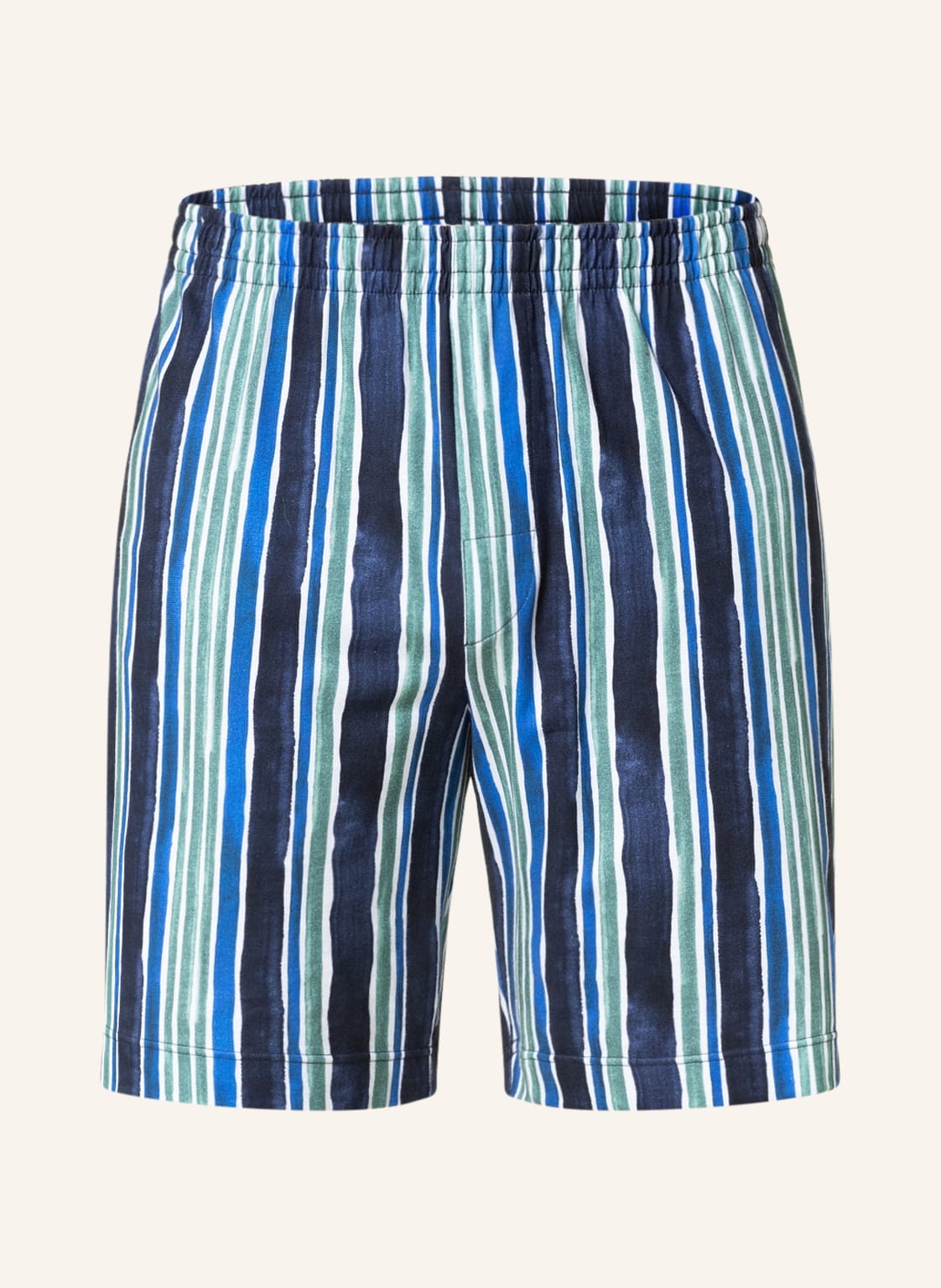 Image of Mey Lounge-Shorts Serie Maastricht blau