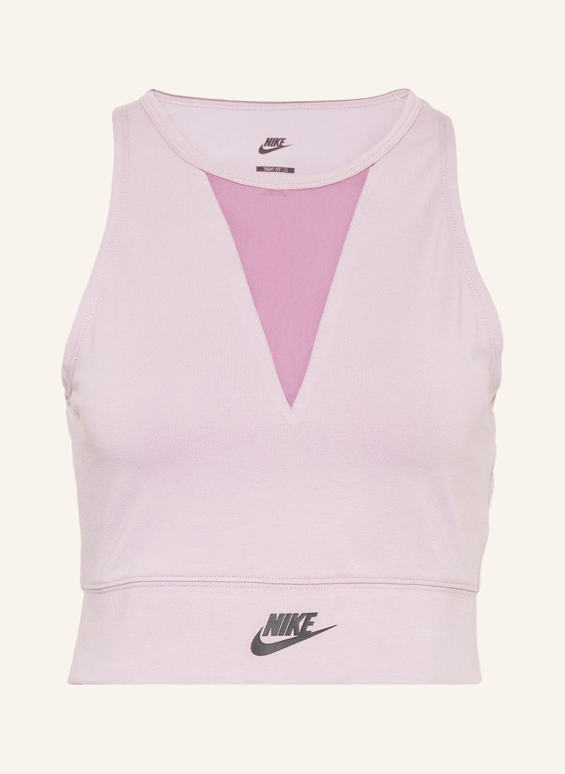 Image of Nike Cropped-Top Sportswear Mit Mesh violett