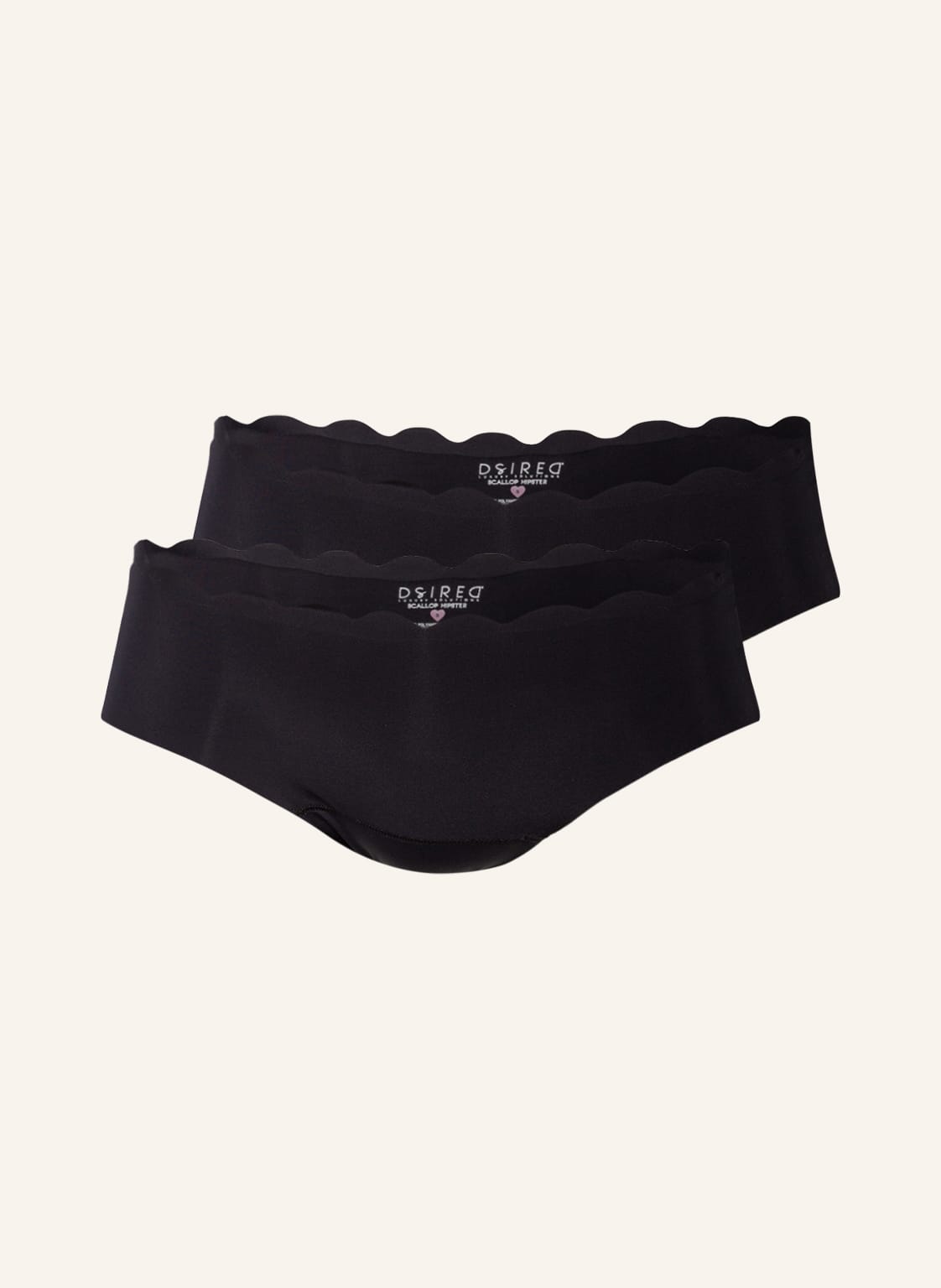 Image of Magic Bodyfashion 2er-Pack Panties Scalopp schwarz