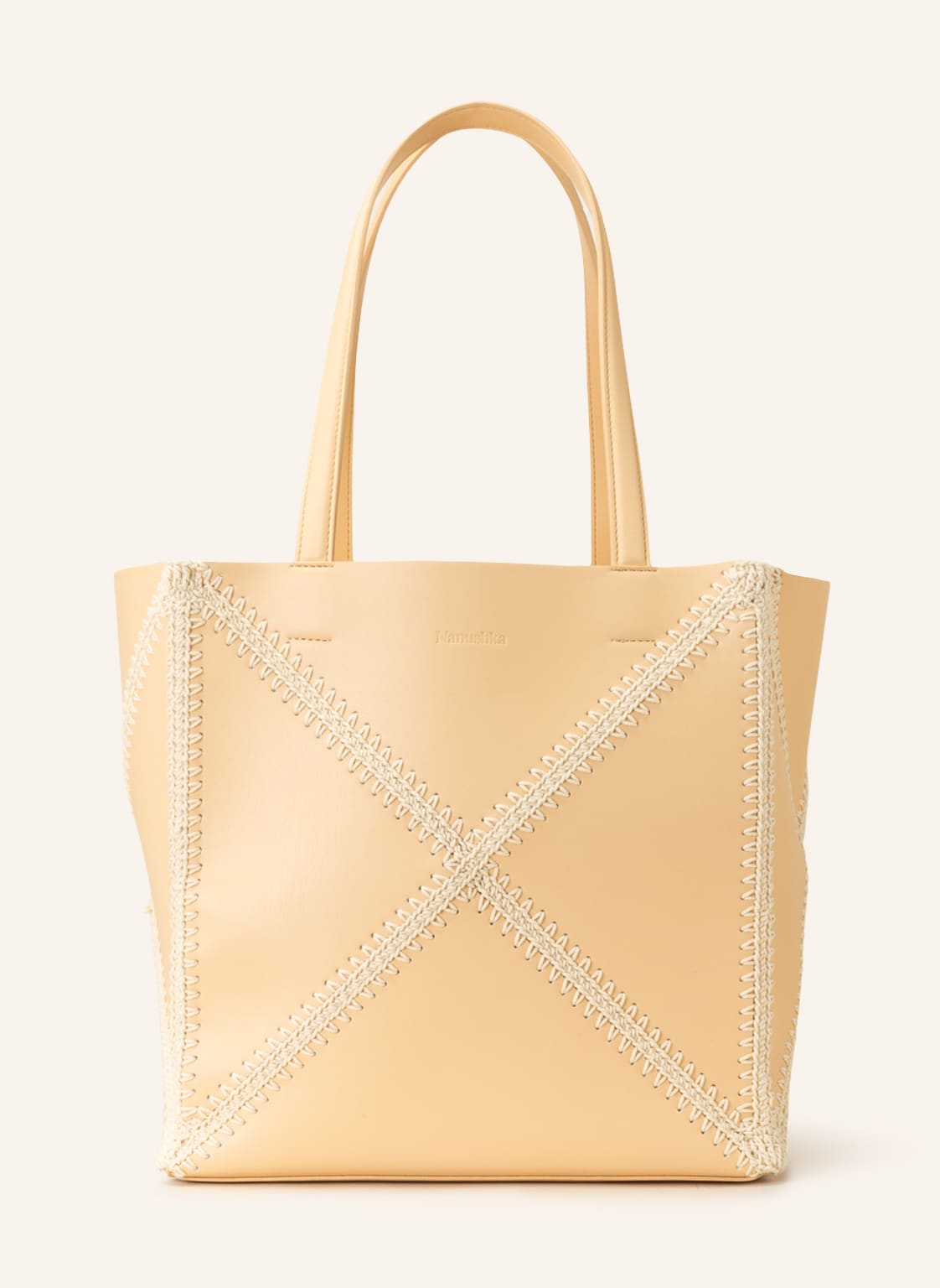 Image of Nanushka Shopper The Origami Tote Mit Pouch beige