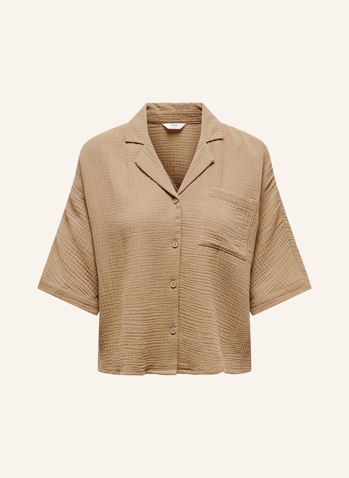 Image of Only Musselinbluse Mit 3/4-Arm braun