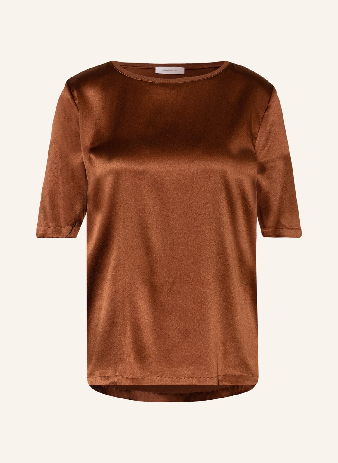 Image of Darling Harbour Blusenshirt Aus Seide braun
