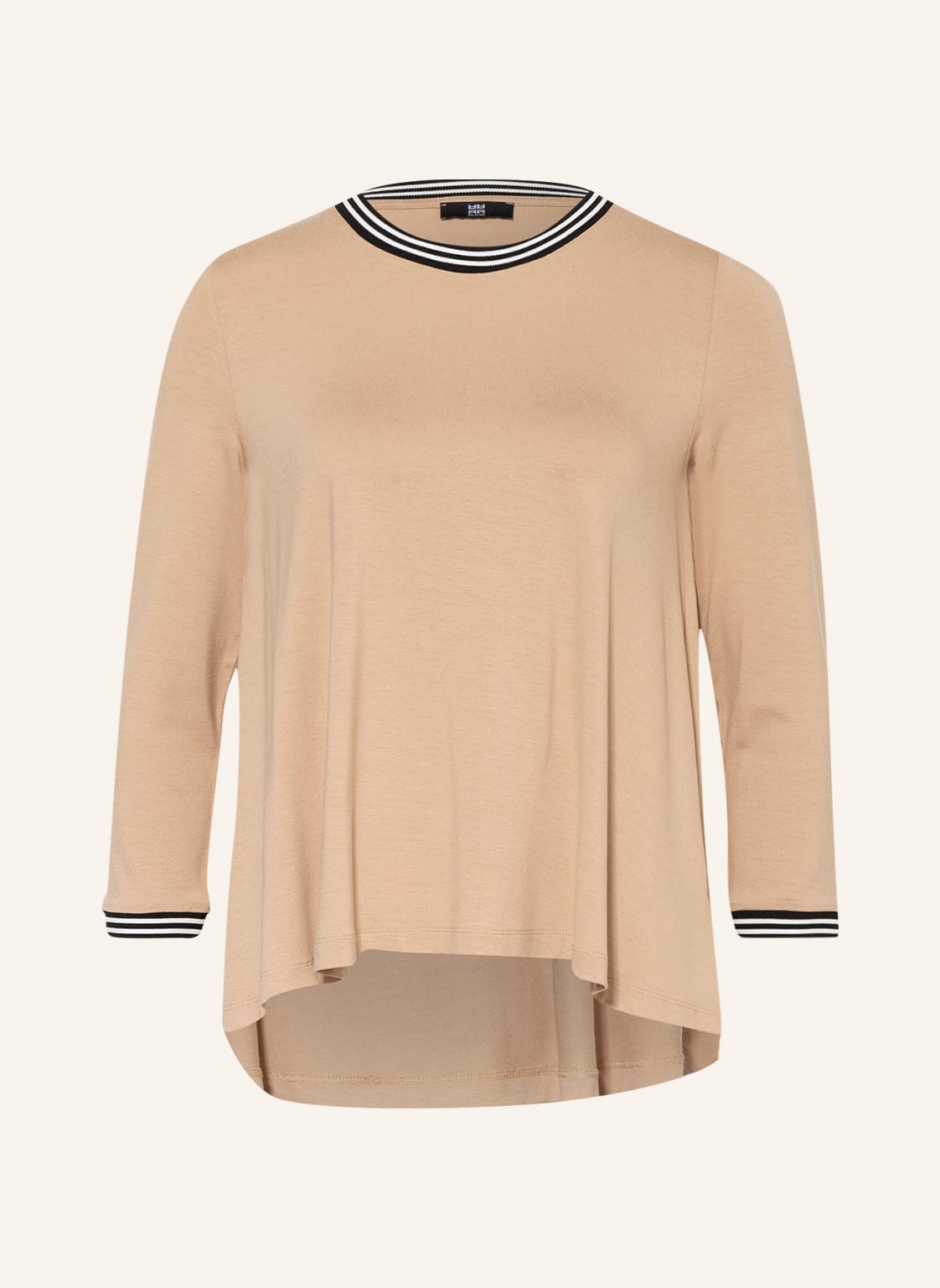 Image of Riani Shirt Mit 3/4-Arm Und Galonstreifen beige